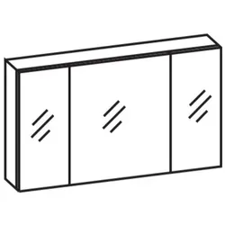 Artiqua Spiegelschrank , Eiche Ribbeck quer NB, 070-SET-6-12-444 070-SET-6-12-444