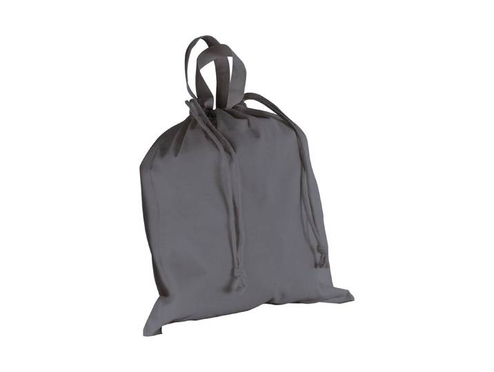 Rayher Baumwoll-Tasche mit Kordelzug Schiefergrau