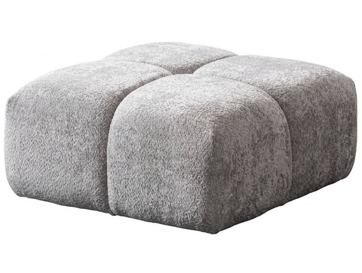 Xlmoebel Polsterhocker Pouff Beige Guadratisch Stoffbezug Stil Modern kompakt Wohnzimmer (1 St., 1-tlg)