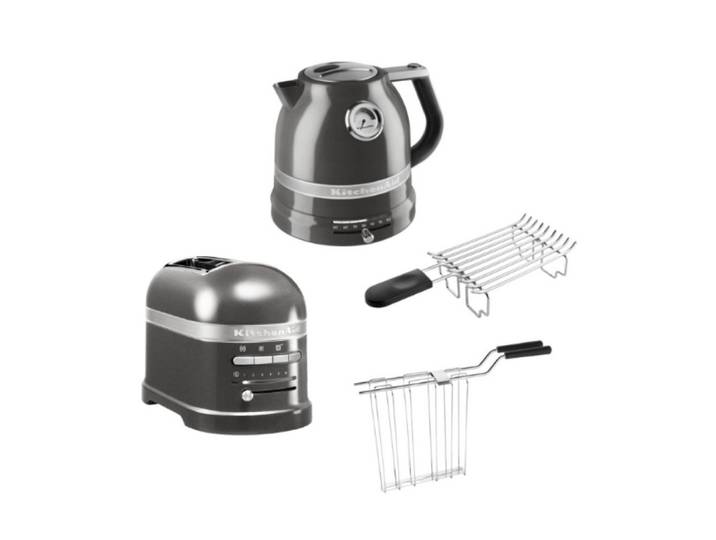 KitchenAid Toaster KitchenAid Artisan Wasserkocher, 2 Scheiben Toaster, Brötchenaufsatz