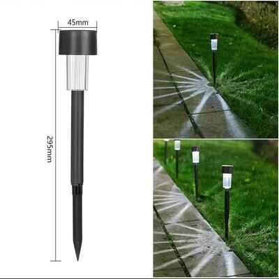 Modern Harvest Tools & Trends Solar Powered Garden Lights: Waterproof Landscape Lighting For Pathway Decoration 20pcs Emitting Color: Black Shell Wh