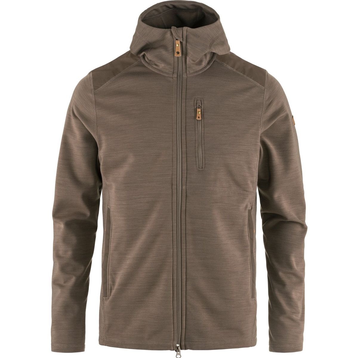 Fjällräven Keb Fleece Hoodie M suede brown (244) M F81479-244-M