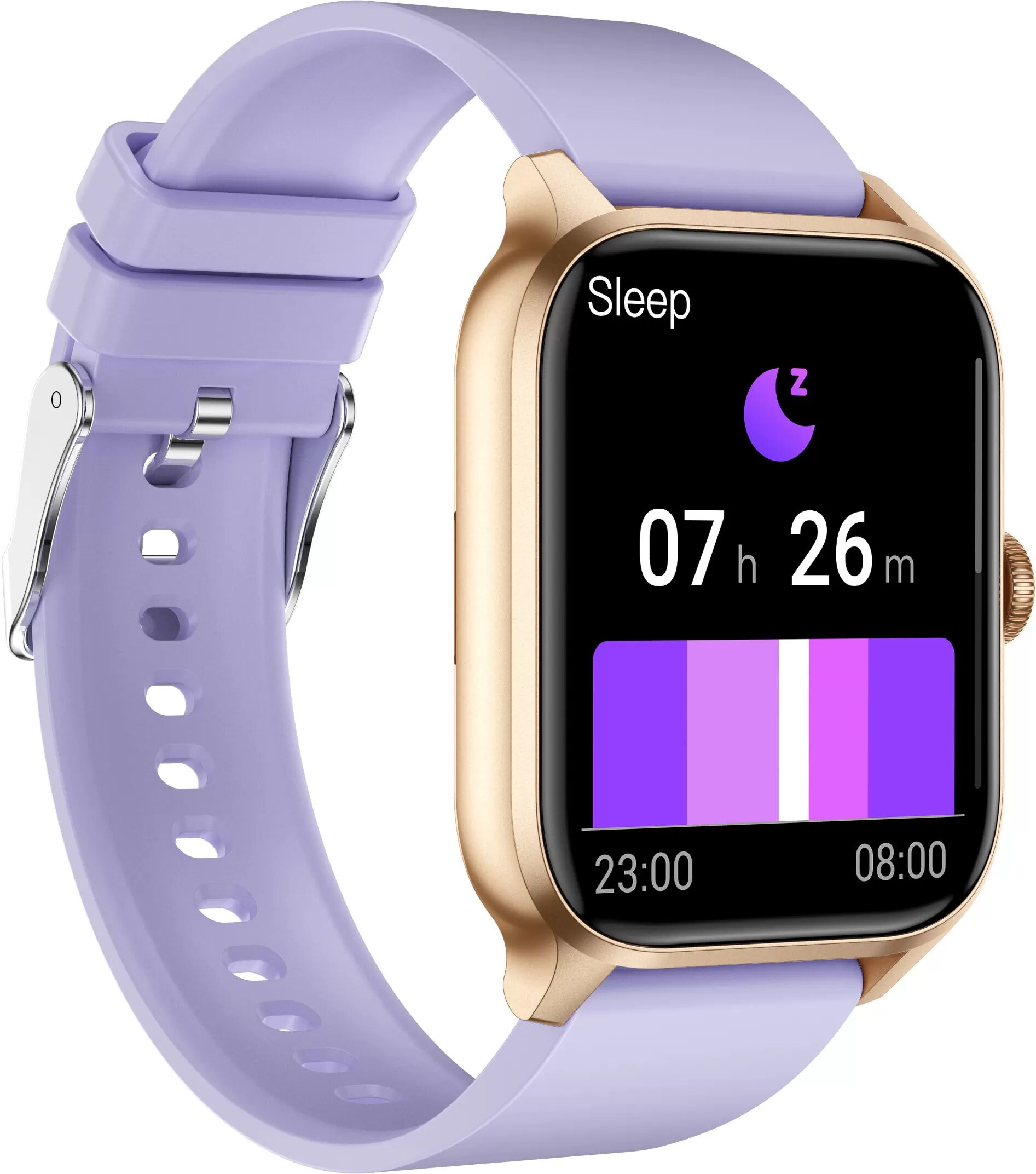 INF Smartwatch mit Herzfrequenz-, Blutdruck-, Blutsauerstoff- und Schrittzähler Champagne