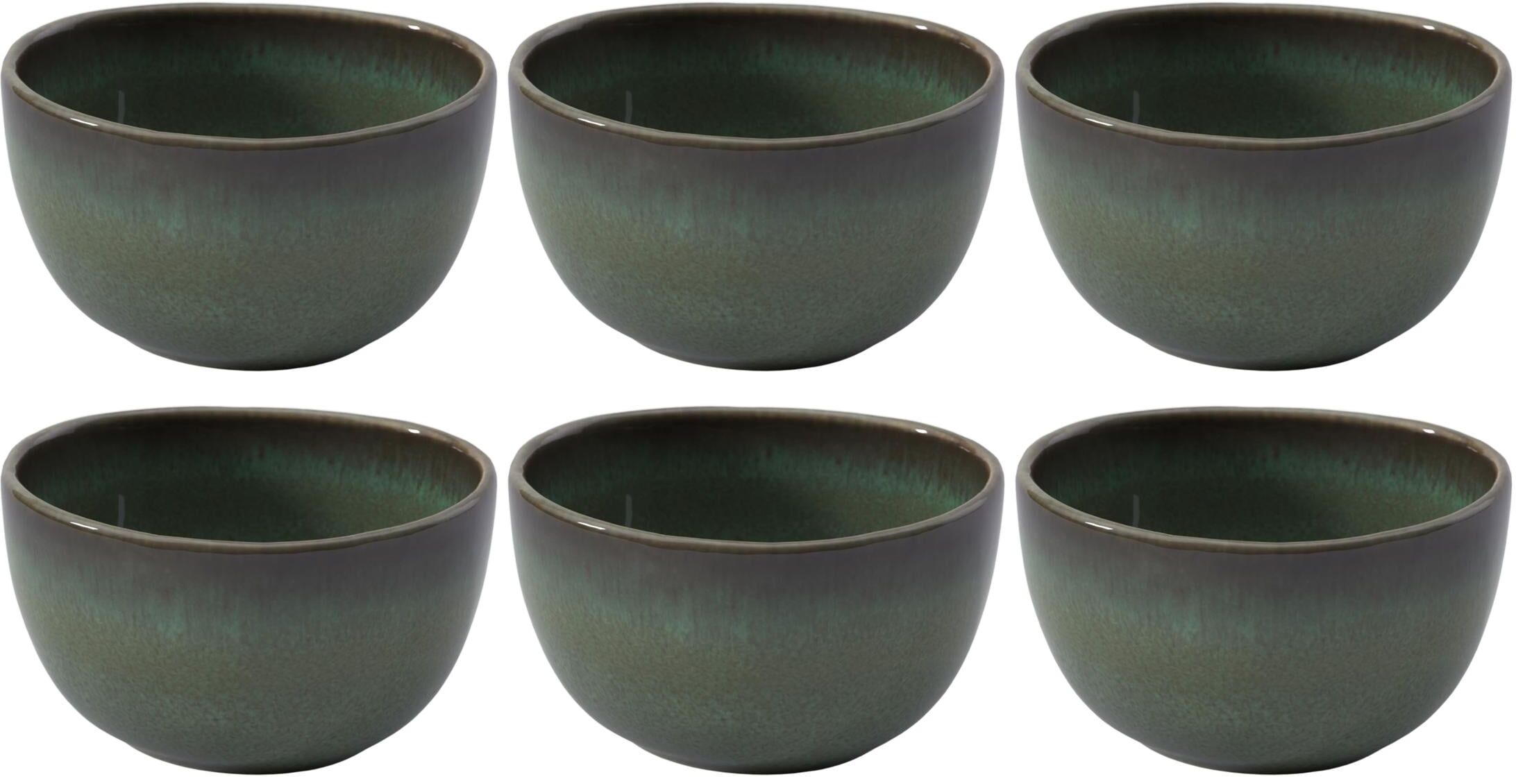 Dipschale VILLEROY & BOCH "Lave 6 Stück, 140 ml", grün, Steingut, Schüsseln, Dipschale grün Einheitsgröße