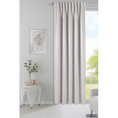 Vorhang HOME WOHNIDEEN "AMIRO", natur, B:135cm H:235cm, Polyester, Gardinen