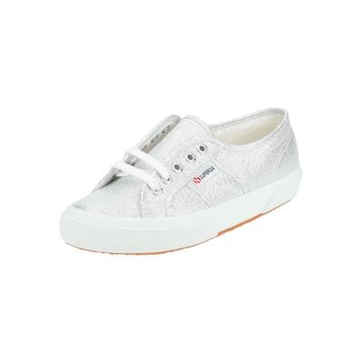 Sneaker SUPERGA "Superga Sneaker Textil", Damen, Gr. 39, Textil, silber, Schuhe Sneaker