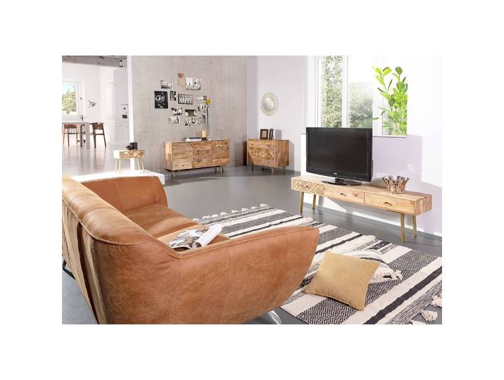 Kommode Yearby 95 x 75 x 45cm Braun