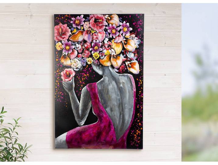 Impression sur métal Florenzia Fer verni Multicolore 80 x 120 x 4cm