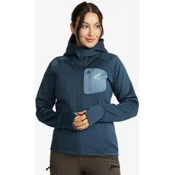 Evolution Stretch Fleece Hoodie Damen Moonlit Ocean/Stellar, Größe:L - Damen > Oberteile > Fleece & Midlayers - Blau