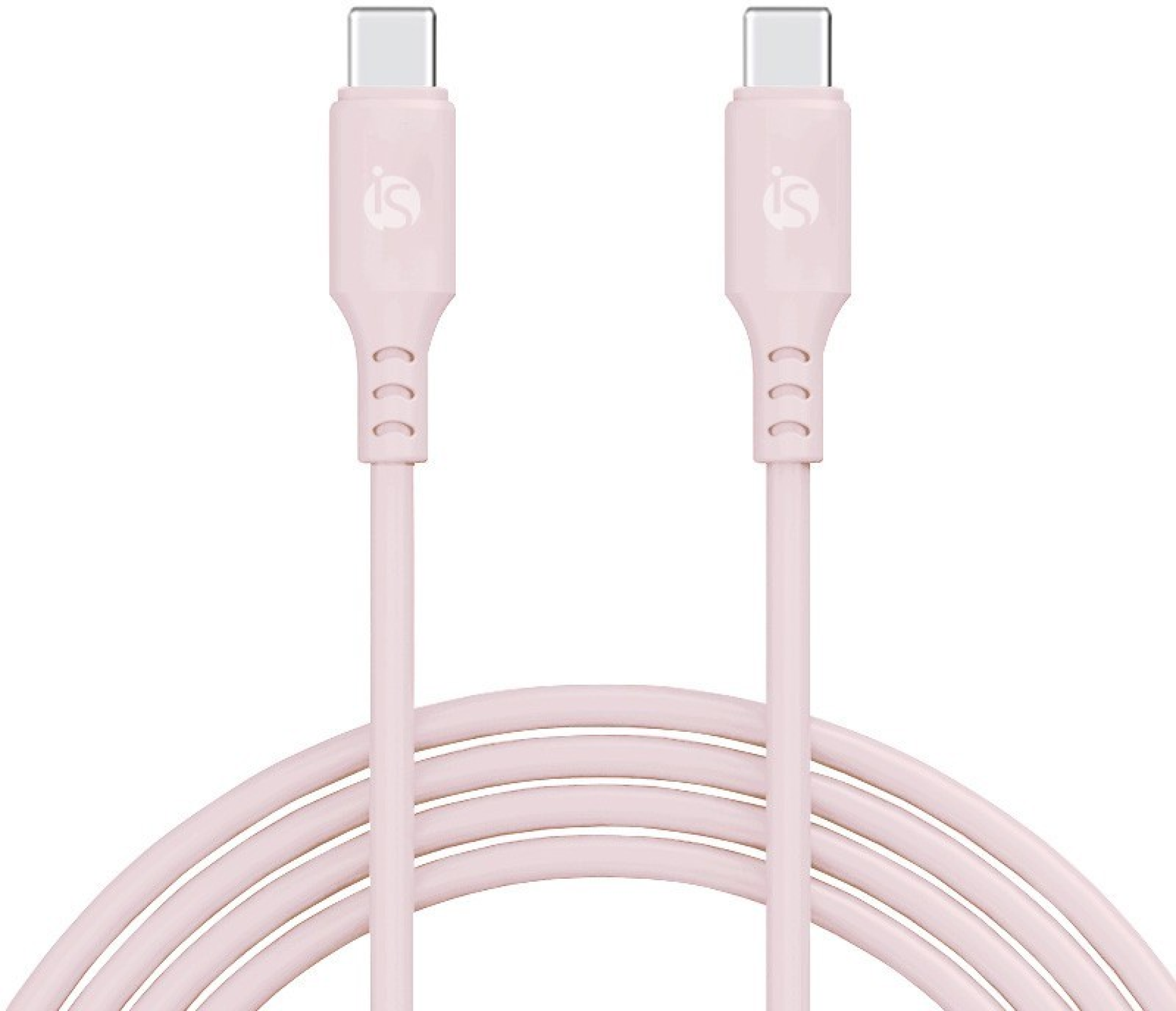 iS Cabo Silicone Líquido USB-C - USB-C 1 m - Areia