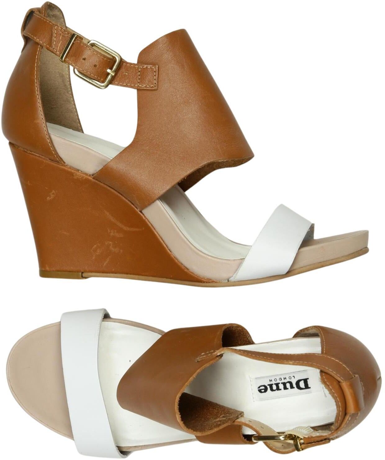 Dune London Damen Sandalen, Mehrfarbig, Gr. EU 39, Leder - Second Hand