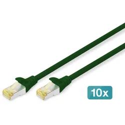 Digitus CAT 6A S/FTP Patchkabel, 10 Stück