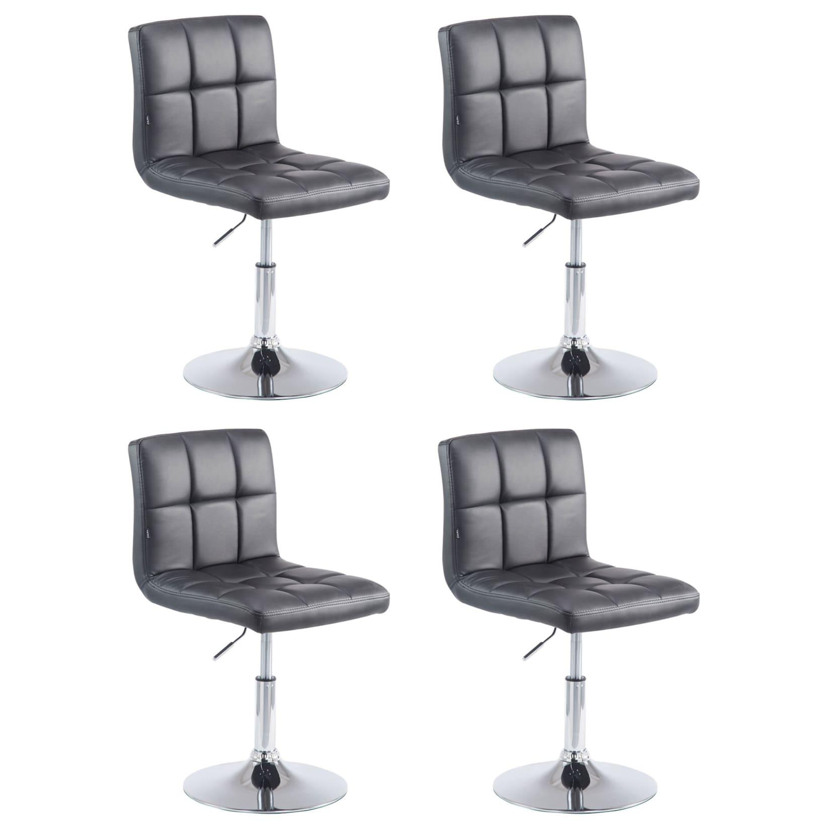 CLP 4er Set Lounger Palma V2 - Farbe: schwarz