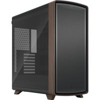 Summit Black TG Light Tint, Tower-Gehäuse schwarz/holz
