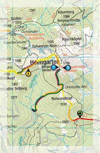 Carte Supertrail - Walchensee, Isartal   Supertrail Map