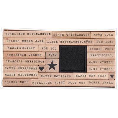 Stempelset Merry Christmas, Handwriting 100%, 26 Stempel