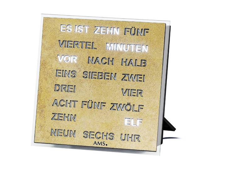 Horloge Wildfeld Polypropylène, métallisé 20 x 20cm Doré/Doré