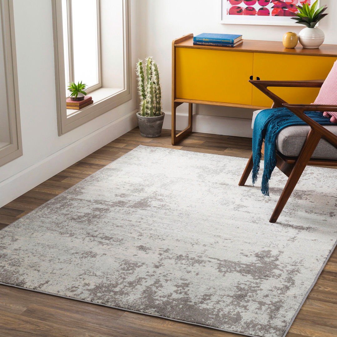 Mercury Rectangle Oriental Dhurrie White;Gray Rectangle 200 x 274cm