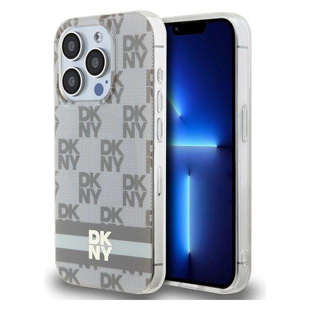 DKNY DKHMP13LHCPTSE iPhone 13 Pro / 13 6.1" beżowy/beige hardcase IML Checkered Mono Pattern & Print (Apple iPhone 13, Apple iPhone 13 Pro) (1714462325)