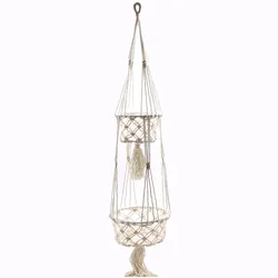 Macrame Pot Holder - Double Holder