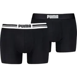PUMA Herren Unterhose EVERYDAY PLACED LOGO BOXER 2P, Größe S in Schwarz Schwarz