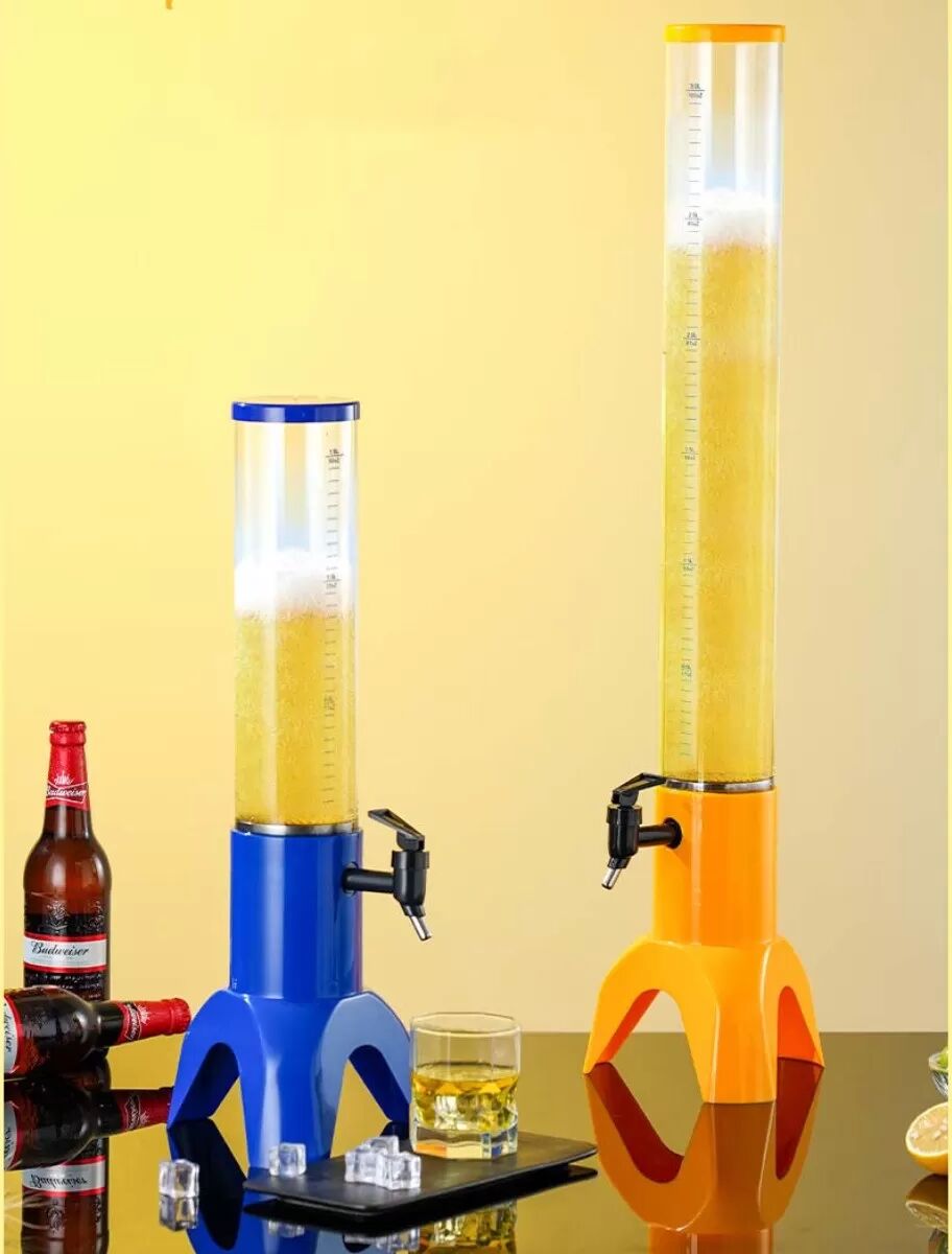 INF 1,5L Bierzapfsäule mit Edelstahlfilter - Mehrfarbige Optionen Blau
