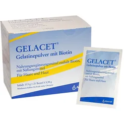 Gelacet Nahrungsergänzungsmittel m. Biotin für Haut und Haar 21 St