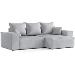 ECKSOFA SENSO mit Schlaffunktion Hellbeige im City Stoff