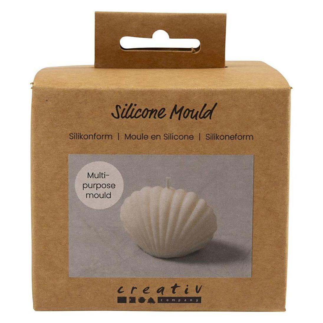Creativ Company Silikon Form Giessform Muschel, Volumen: ml, Detailfarbe (9 x 5 x 6 cm) (37185)