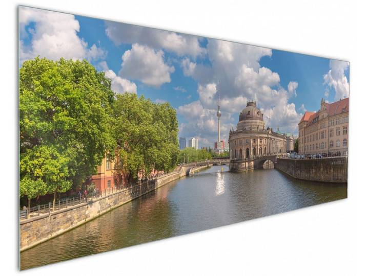 Wallario Küchenrückwand Blick auf Berlin, (1-tlg)