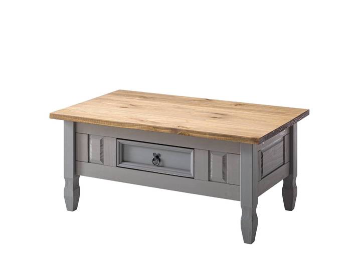 Table basse FINCA 100 x 46 x 60cm Gris/Pin gris