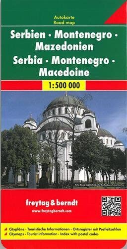 Freytag-Berndt und Artaria KG - Freytag-Berndt Autokarten, Serbien - Montenegro - Mazedonien - Maßstab 1:500 000 (freytag & berndt Auto + Freizeitkarten) - Preis vom 13.10.2026 11:25:28 h
