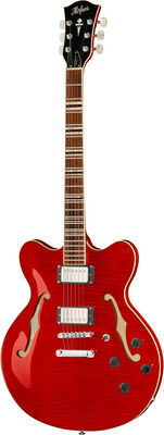 Höfner HCT-VTH-R Verythin Contem. Transparent Rot