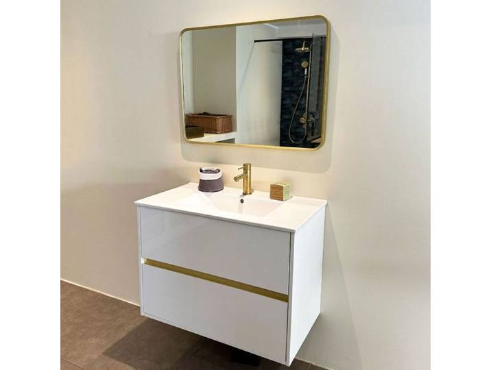 Musea Miroir 80x60 - Or brossé - Essebagno