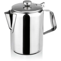 10x Kaffeekanne hochglanzpoliert 600 ml, Chromnickelstahl