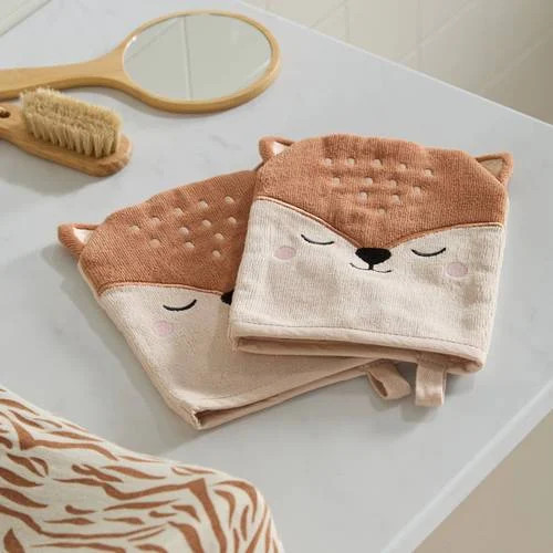 NOUS Kids washand voor baby's set van 2 Breedte: 15 cm, Hoogte: 20 cm