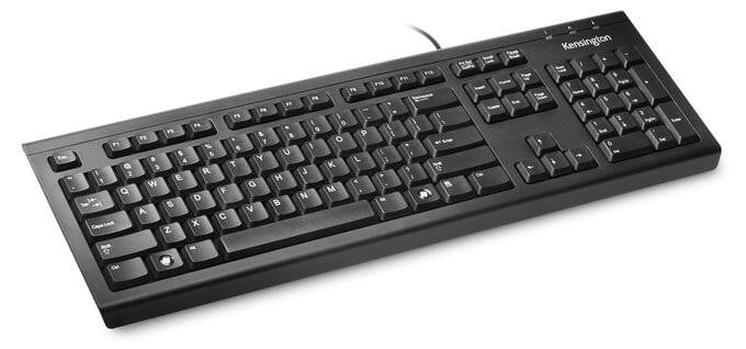 Kensington ValuKeyboard, bedraad, zwart
