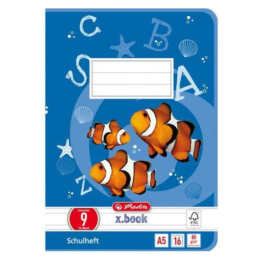 Herlitz Schulheft x.book, DIN A5, Lineatur 9 / liniert (A5, Liniert) (3320900)