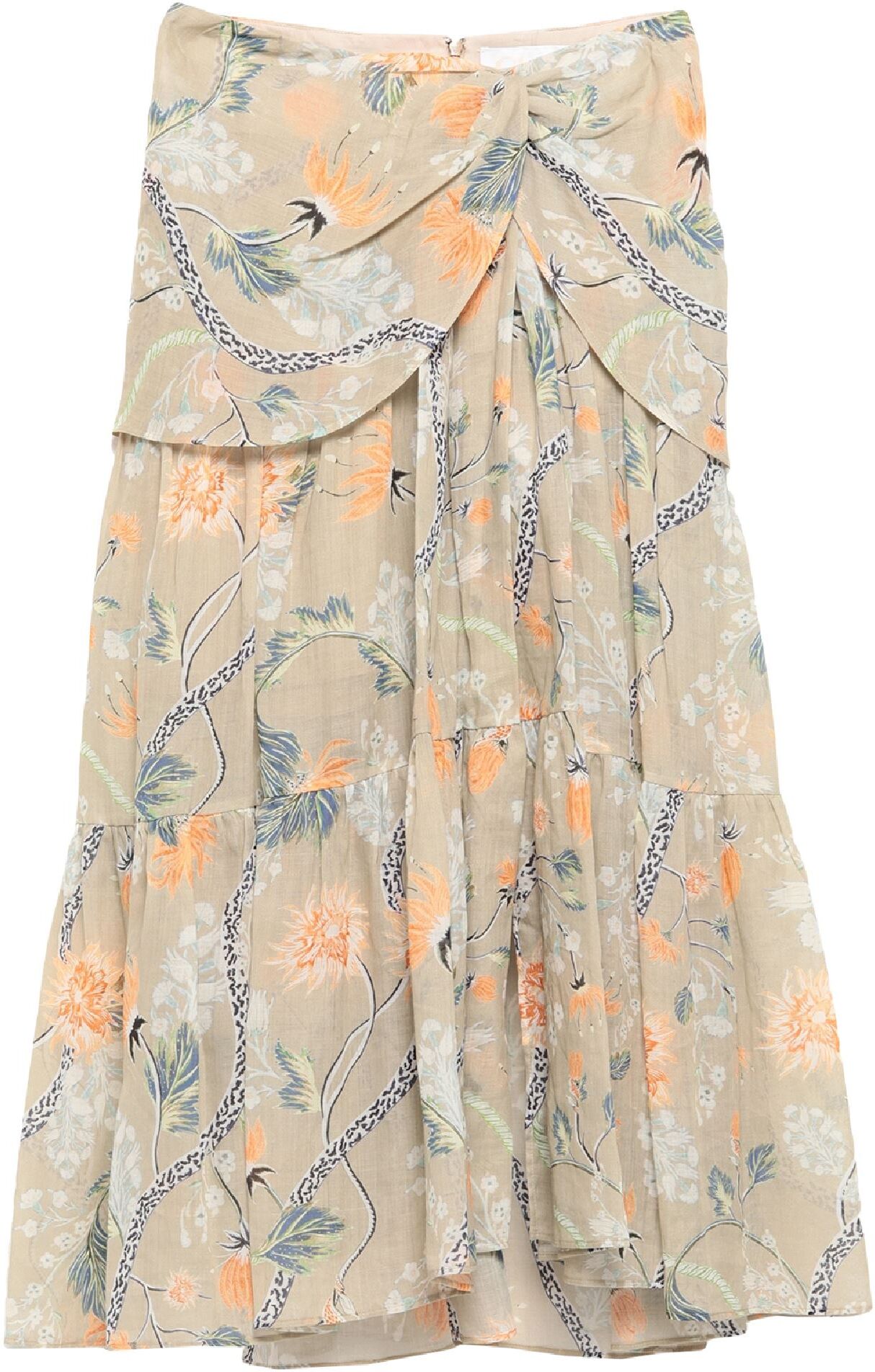 Chloé Falda midi Mujer Arena 42 Mujer