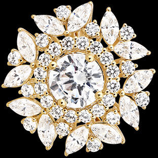 Edenly Solarys Ring â€“ 18-karÃ¤tiges recyceltes Gelbgold und Labordiamanten
