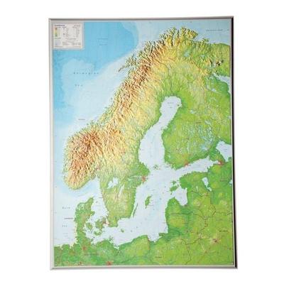 Markgraf, A: Relief Skandinavien 1:2.900.000, Karte von Andre Markgraf,Mario Engelhardt, GeoRelief