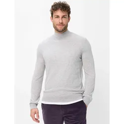 Brax Herren Strickpullover Style BEN platin, hellgrau, Gr. S
