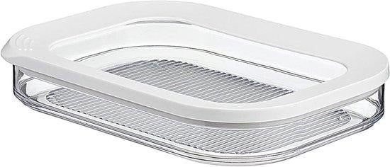 Mepal Vleeswarendoos Koelkast Organizer met Geurdicht Deksel - Wit - 550 ml