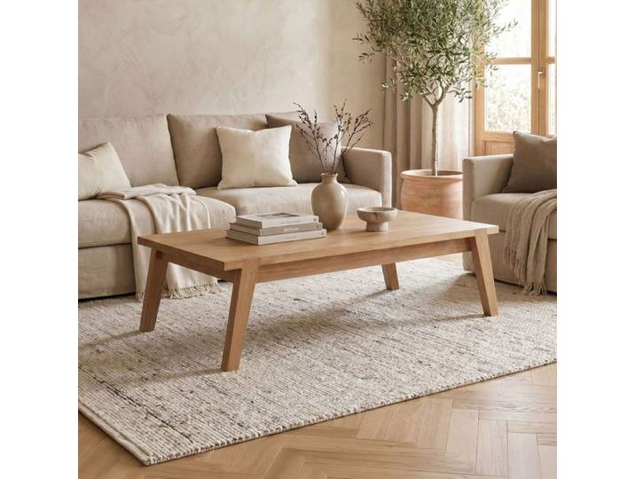 Table basse 145x70x36 cm en teck naturel - BALI