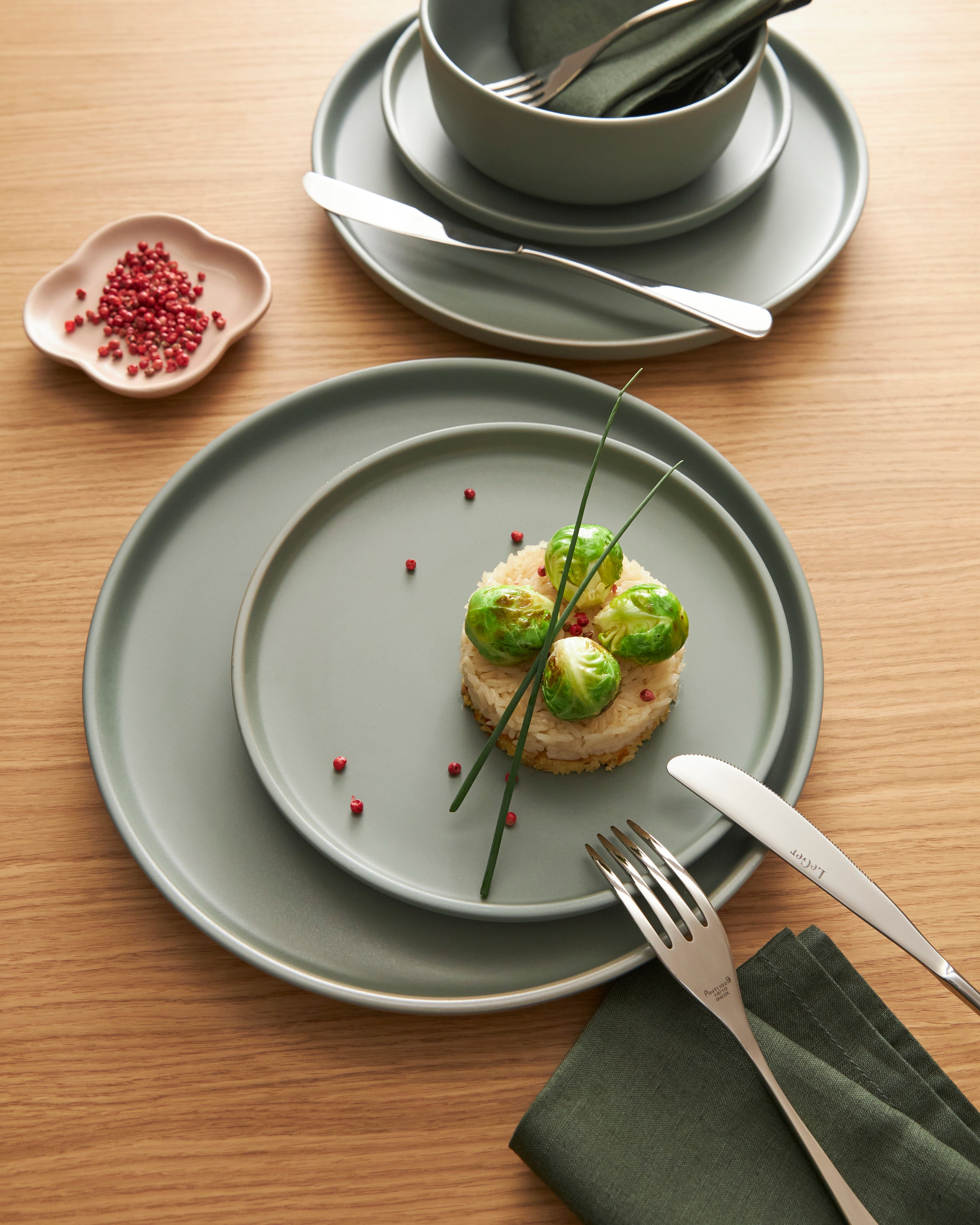 LeGer Home by Lena Gercke "Geschirr-Set, Service Belli" Teller Set, runde Form, Scandi Style, 12 Teile, für 4 Personen