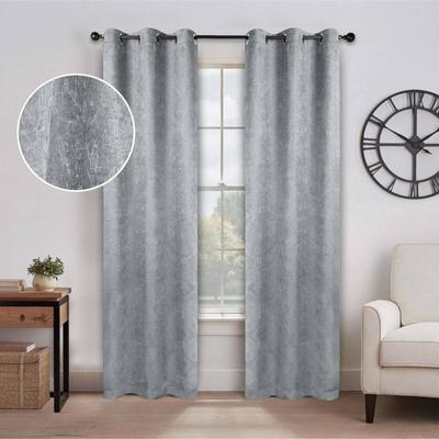 Superior Senna Room Darkening Textured Window Curtain Panels, Set of 2 - Machine Washable Window Coverings