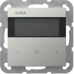 GIRA Raumtemperaturregler Unterputz KNX Edelstahl 2005600 Basis+zentr Abdeckpl