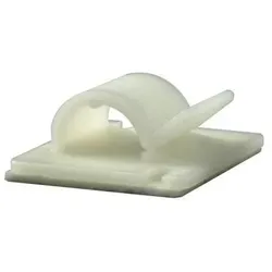 RS PRO, Kabelhalter, Kabelhalter selbstklebend, Kabel-Ø 7mm Nylon 25 mm x 25mm