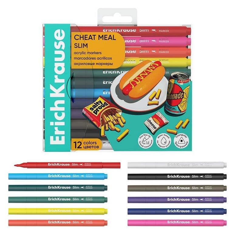 Erich Krause Acrylmarker, einseitig, 12 Stück (12x) (72368886)