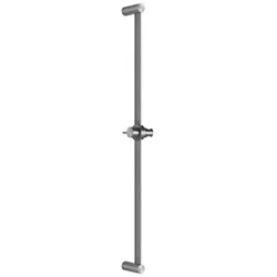 Gessi316 Brausestange 800mm, Brausehalter nicht seitlich verdrehbar, 727, 54042299, Farbe: Schwarz XL